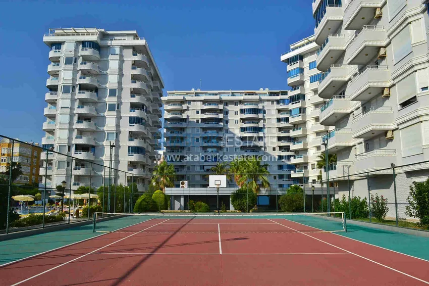 Линейная квартира 3+1 с мебелью и застеклённым балконом на первой береговой, район Тосмур – Алания 14 