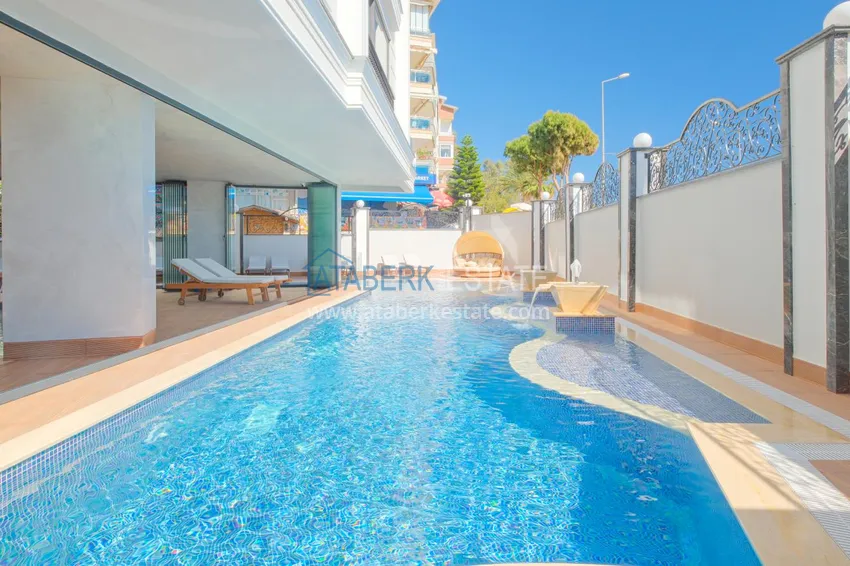 Двухкомнатная квартира под ключ с видом на море – район пляжа Кейкубат, центр Алании 20 