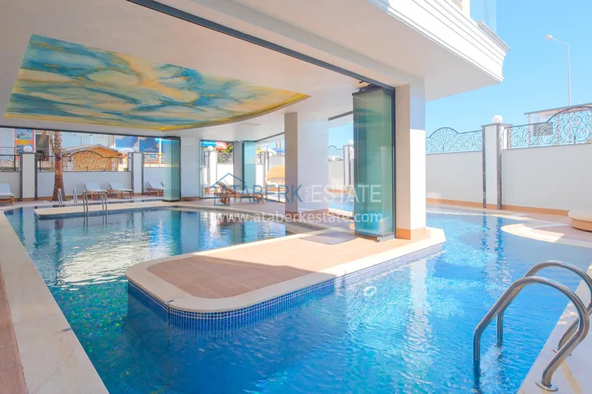 Двухкомнатная квартира под ключ с видом на море – район пляжа Кейкубат, центр Алании 22 