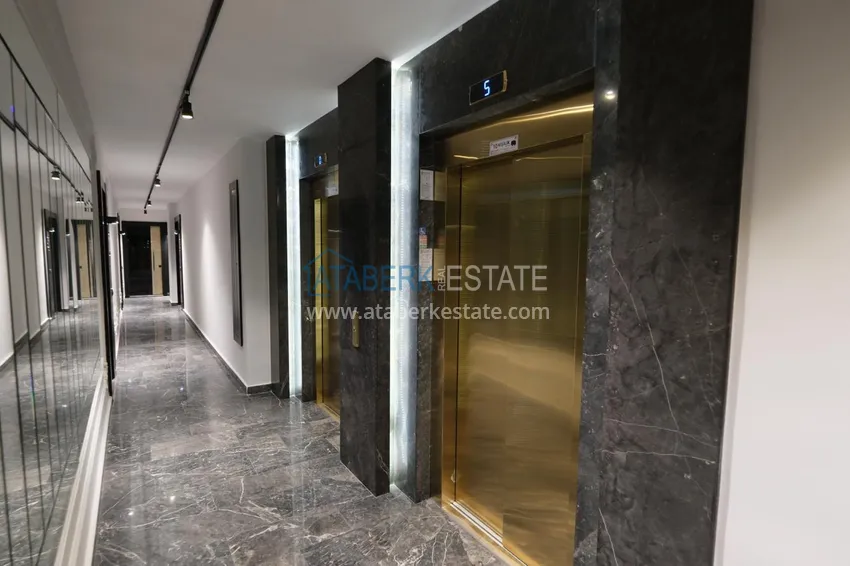 Двухкомнатная квартира под ключ с видом на море – район пляжа Кейкубат, центр Алании 28 