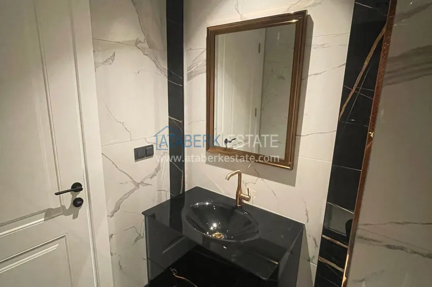 Приобрести Двухкомнатная квартира под ключ с видом на море – район пляжа Кейкубат, центр Алании 17 