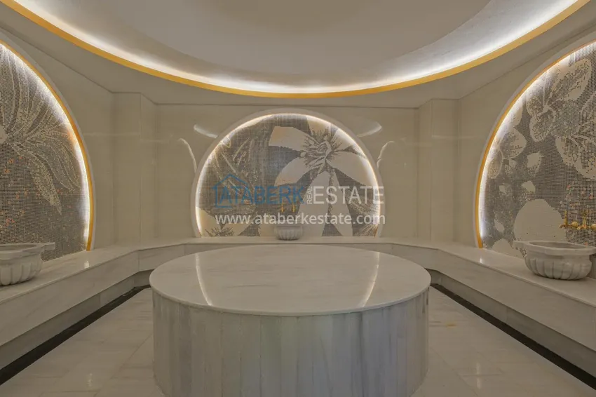 Двухкомнатная квартира под ключ с видом на море – район пляжа Кейкубат, центр Алании 32 