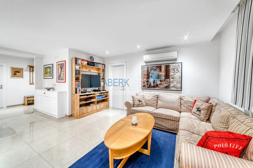 Приобрести Линейна квартира 3+1 под ключ с выходом в сад и видом на море - район Конаклы, Алания 19 