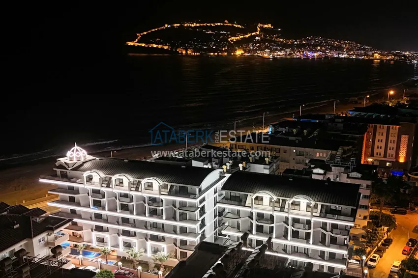 Двухкомнатная квартира под ключ с видом на море – район пляжа Кейкубат, центр Алании 5 