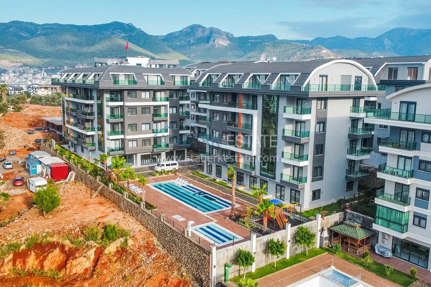 Новый современный жилой комплекс в Алании, район Оба 1 