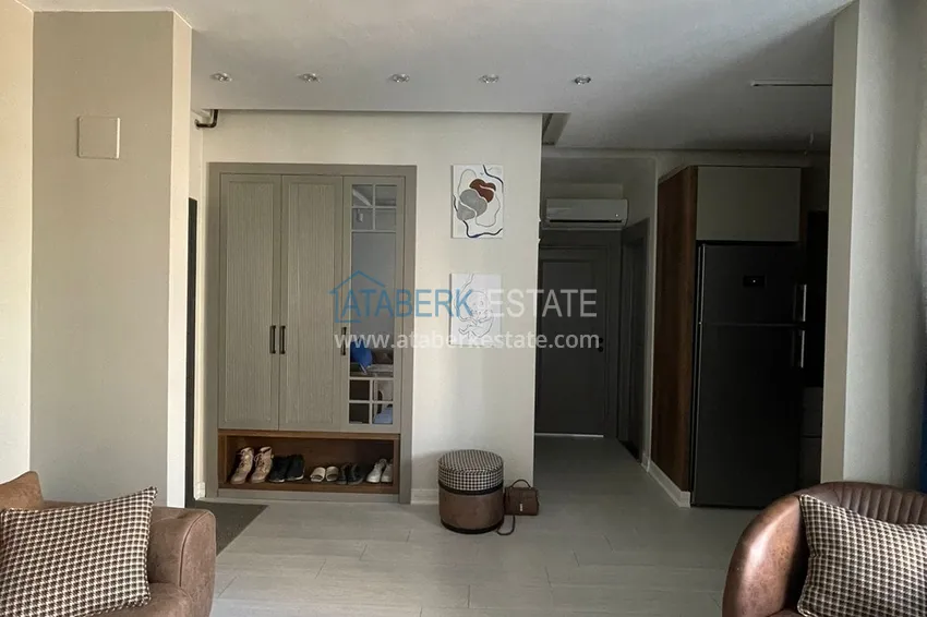 Приобрести Двухкомнатная квартира 80м2 с мебелью и застекленным балконом в Мерсине, Енишехир 1 