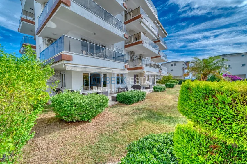 Приобрести Линейна квартира 3+1 под ключ с выходом в сад и видом на море - район Конаклы, Алания 1 