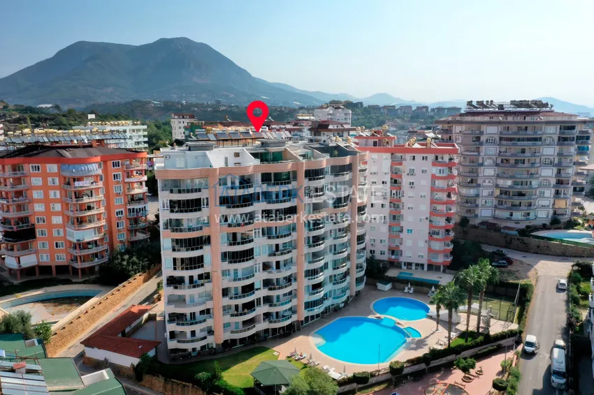 Недвижимость под ВНЖ! Трехкомнатная квартира под ключ с видом на море в районе Тосмур, Алания 1 