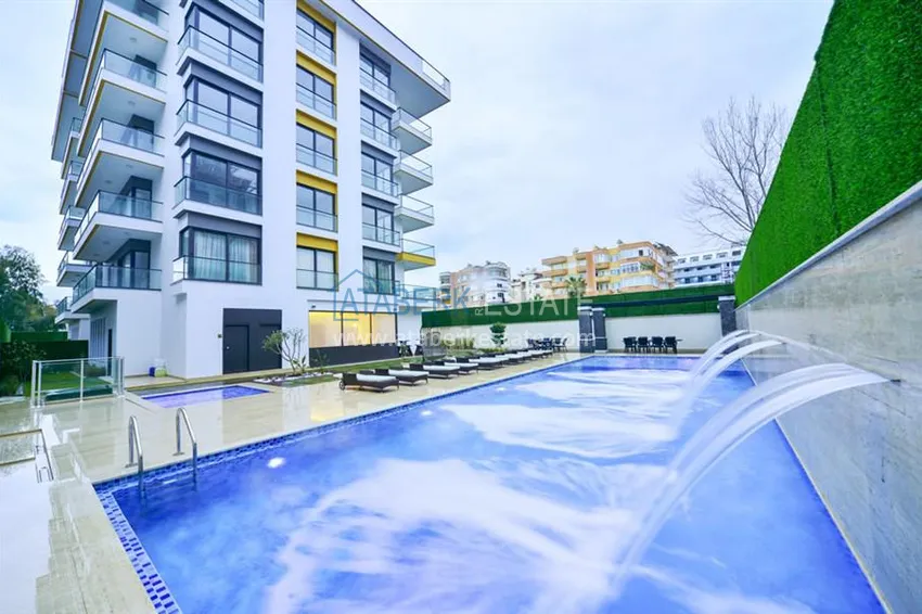 Трехкомнатная квартира под ключ с видом на море на первой береговой линии – Оба, Алания 1 