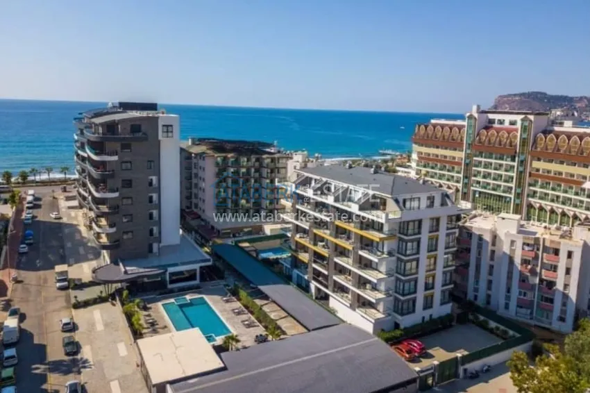 Трехкомнатная квартира под ключ с видом на море на первой береговой линии – Оба, Алания 2 