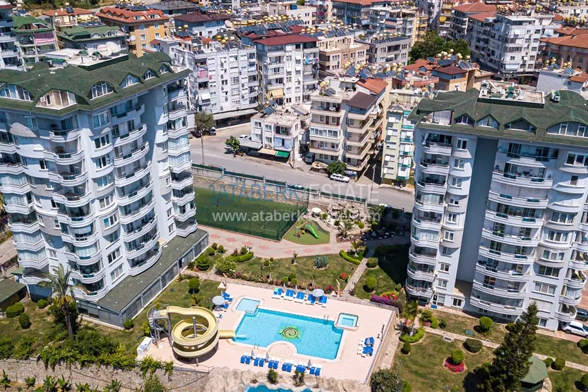 Квартира 2+1 меблированная с видом на горы и море в престижном комплексе, район Джикджилли – Алания 4 