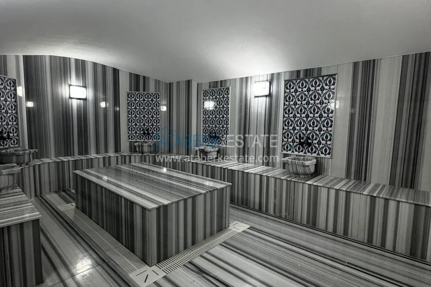 Двухкомнатный пентхаус с чистовой отделкой, видом на горы и море - Томюк, Мерсин 29 