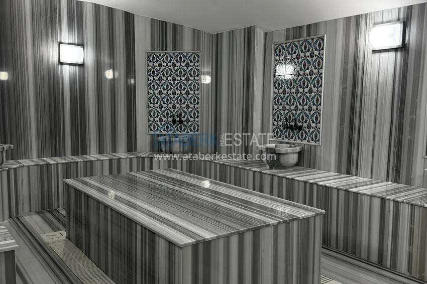 Двухкомнатный пентхаус с чистовой отделкой, видом на горы и море - Томюк, Мерсин 30 