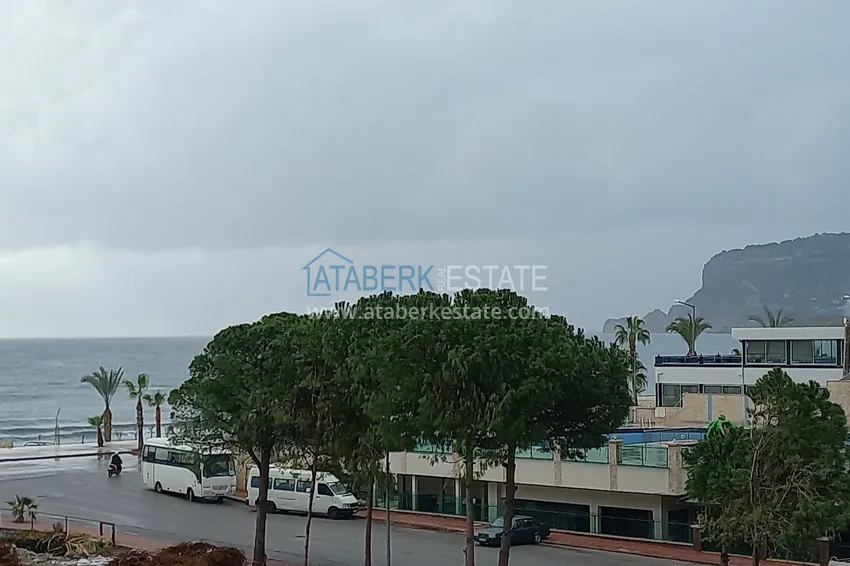 Приобрести Трехкомнатная квартира под ключ с видом на море на первой береговой линии – Оба, Алания 25 