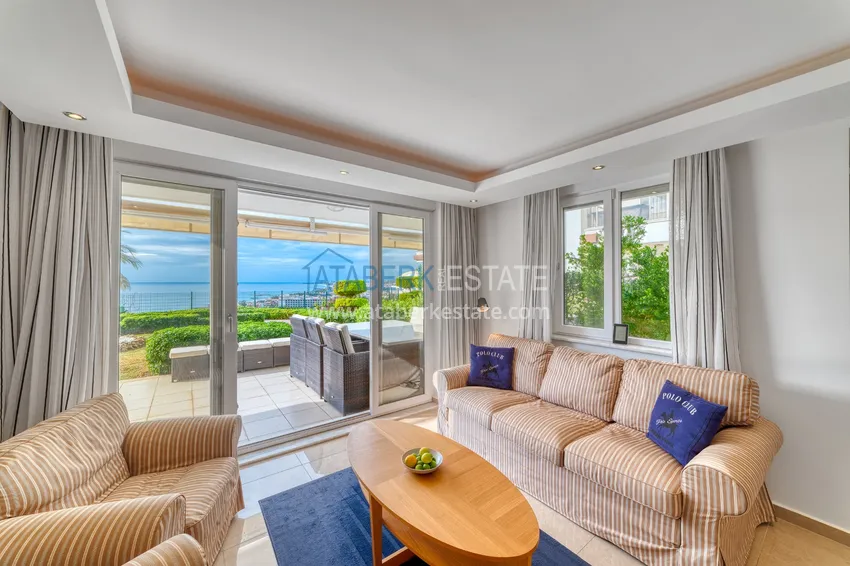 Приобрести Линейна квартира 3+1 под ключ с выходом в сад и видом на море - район Конаклы, Алания 26 