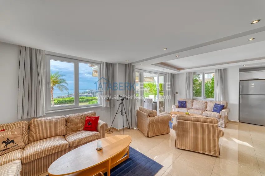 Приобрести Линейна квартира 3+1 под ключ с выходом в сад и видом на море - район Конаклы, Алания 27 