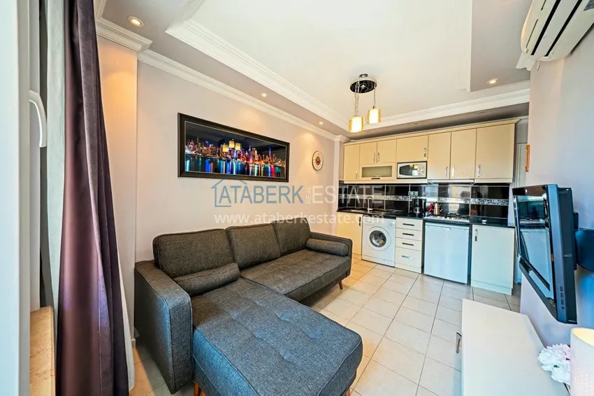 Приобрести Двухкомнатная меблированная квартира в районе пляжа Клеопатра, центр Алании 2 