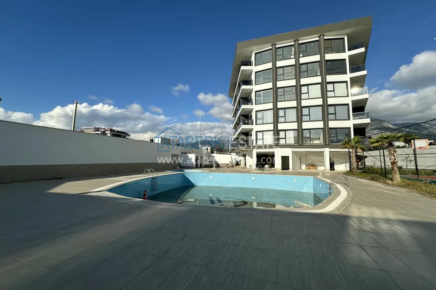 Двухкомнатные меблированные квартиры с видом на море, район Кестель, Алания 2