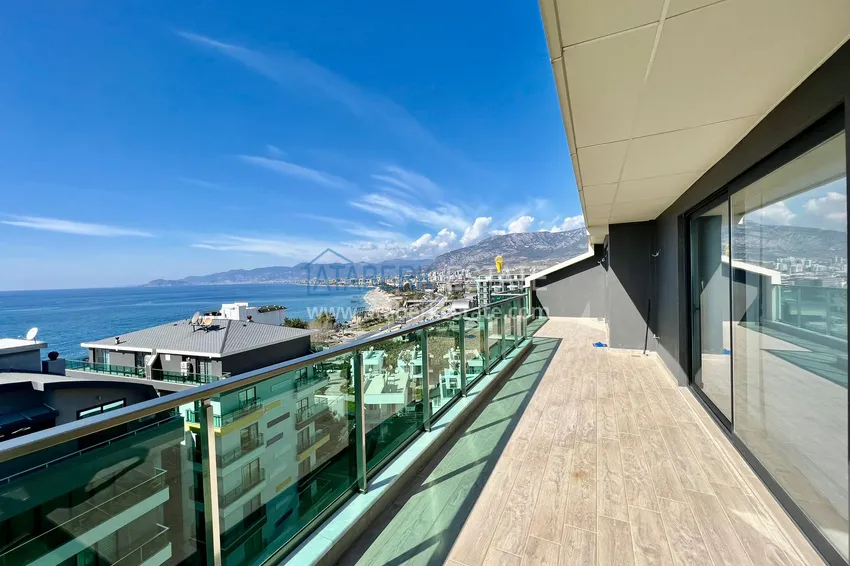 Приобрести Дуплекс 5+1 в комплексе на первой береговой линии. Район Каргыджак, Алания  34 