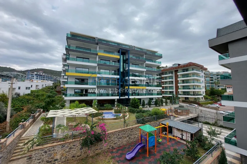 Дуплекс 5+1 в комплексе на первой береговой линии. Район Каргыджак, Алания  8 