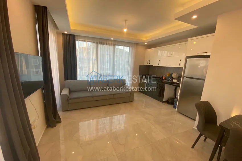 Приобрести Меблированная двухкомнатная квартира от собственника в новостройке - район Оба, Алания 3 