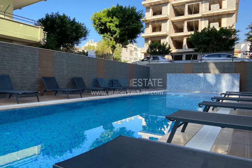 Меблированная квартира в центре Алании. Недвижимость подходит для краткосрочной аренды  5 