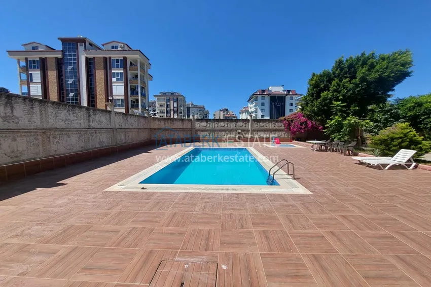 Квартира 2+1 с мебелью и застекленным балконом, район Кестель – Алания 5 