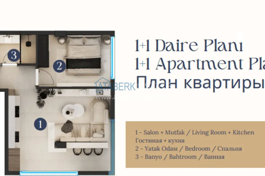 Торговые помещение в бизнес-центре – центральная часть района Оба, Алания 4 