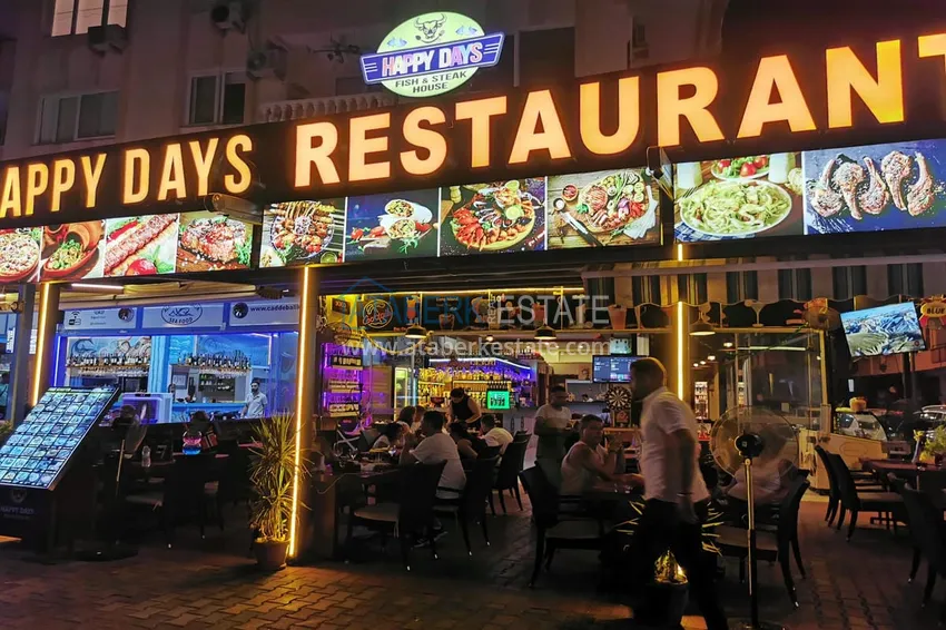 Готовый Бизнес с Гарантированным Доходом. Кафе в Центре Алании, Район Дамлаташ 4 