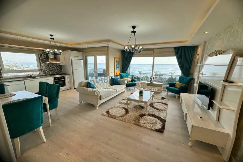 Приобрести Квартира в районе Кестель, Алания с мебелью на первой береговой линии 6