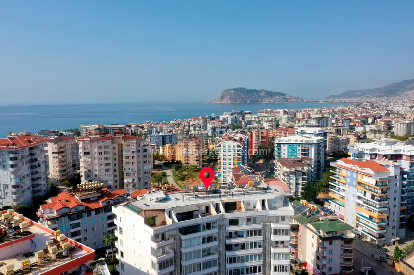 Недвижимость под ВНЖ! Трехкомнатная квартира под ключ с видом на море в районе Тосмур, Алания 4 