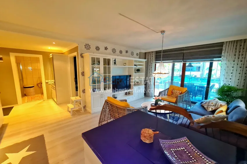 Приобрести Двухкомнатная квартира под ключ в престижном комплексе, район Оба, Алания 4