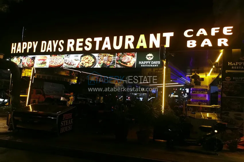 Готовый Бизнес с Гарантированным Доходом. Кафе в Центре Алании, Район Дамлаташ 8 