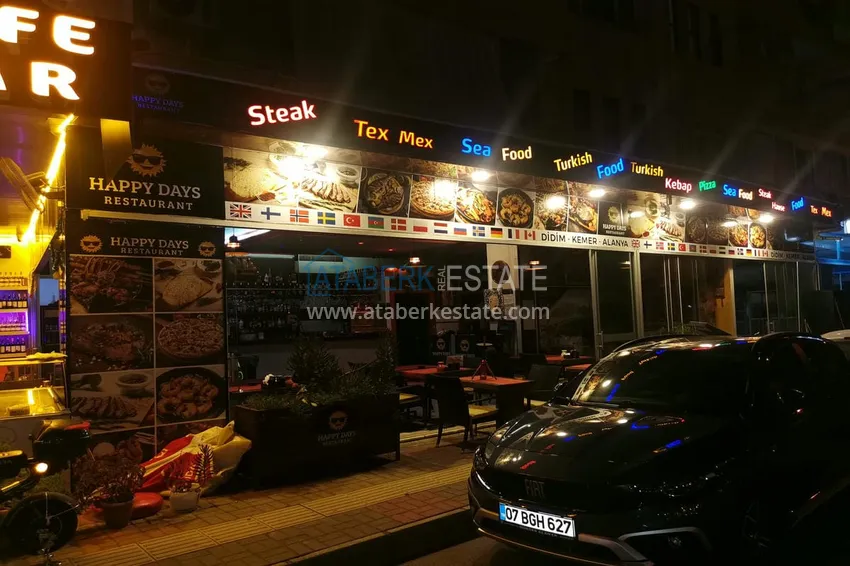 Готовый Бизнес с Гарантированным Доходом. Кафе в Центре Алании, Район Дамлаташ 9 