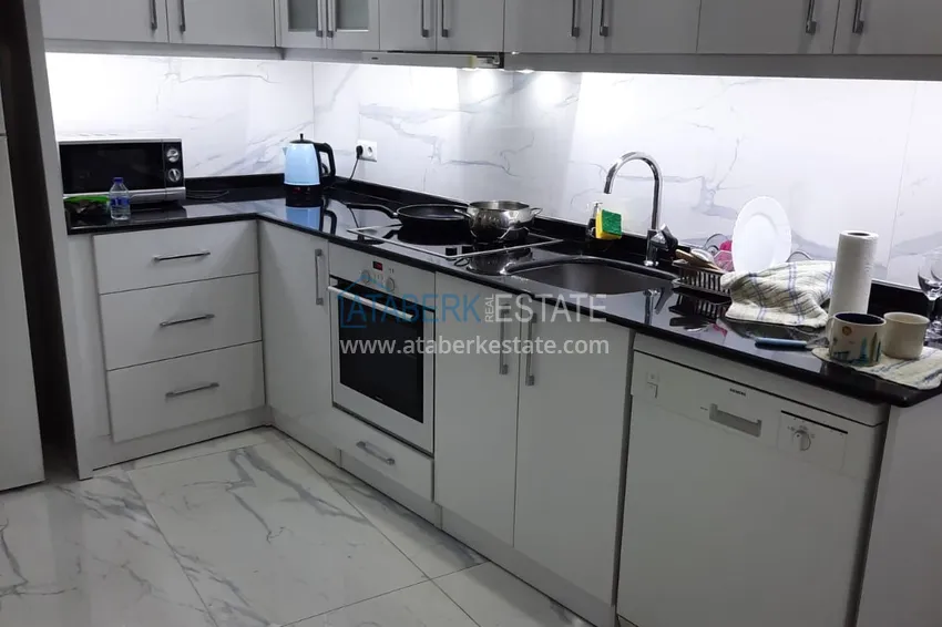 Приобрести Аренда трехкомнатной квартиры в комплексе с отличной инфраструктурой – Алания, район Тосмур №5 6 