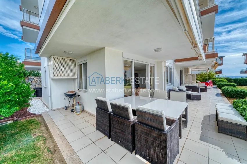 Приобрести Линейна квартира 3+1 под ключ с выходом в сад и видом на море - район Конаклы, Алания 6 