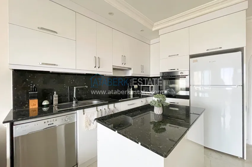 Приобрести Недвижимость под ВНЖ! Трехкомнатная квартира под ключ с видом на море в районе Тосмур, Алания 6 