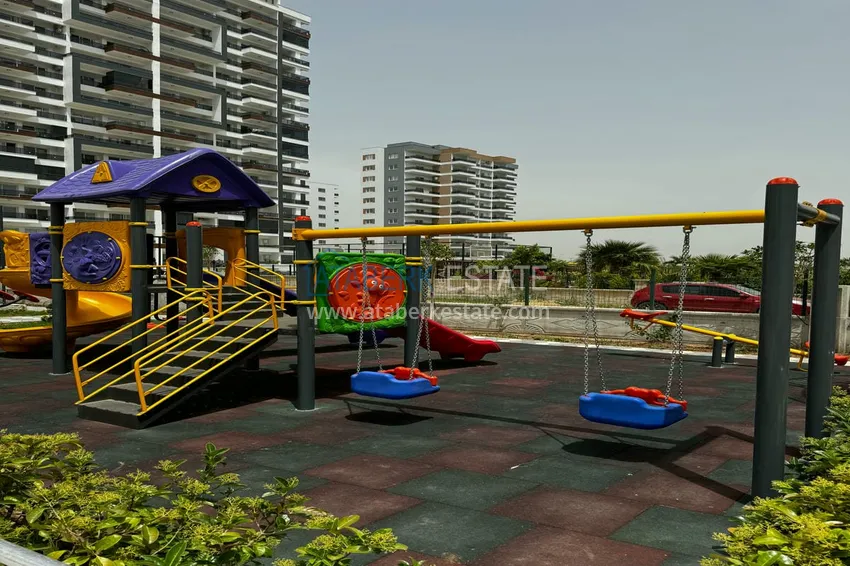 Двухкомнатный пентхаус с чистовой отделкой, видом на горы и море - Томюк, Мерсин 9 