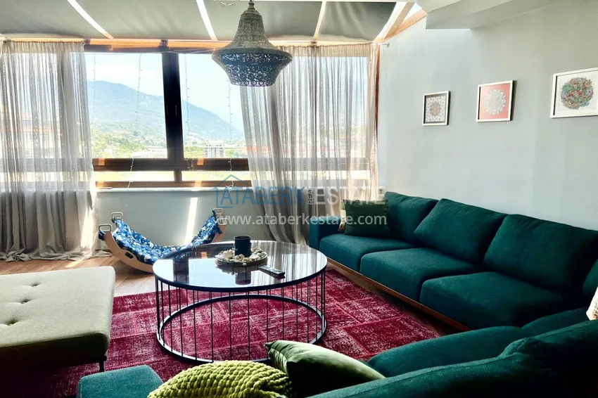 Приобрести Двухуровневый пентхаус с авторским дизайном и исключительными видовыми характеристиками – Тосмур, Алания 6 