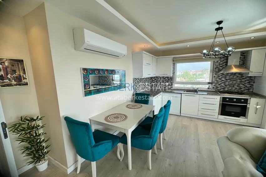 Приобрести Квартира в районе Кестель, Алания с мебелью на первой береговой линии 9