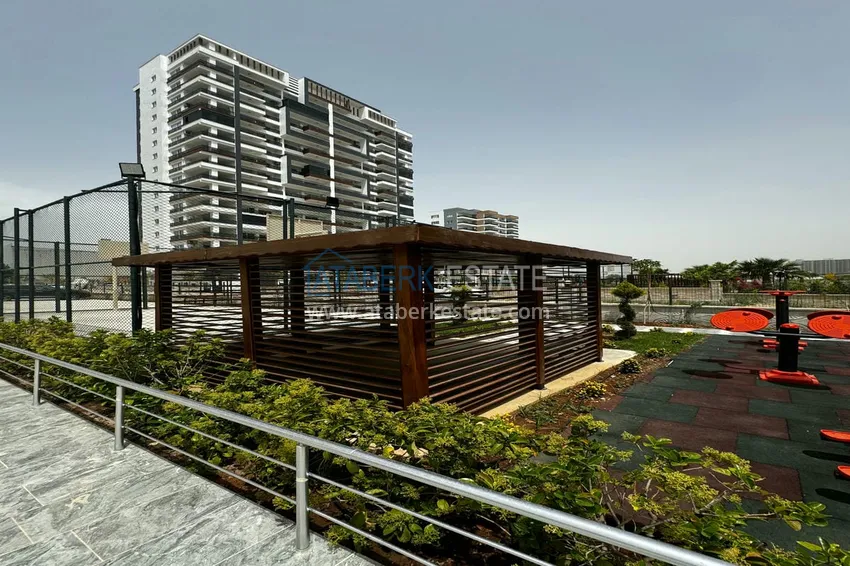 Двухкомнатный пентхаус с чистовой отделкой, видом на горы и море - Томюк, Мерсин 11 