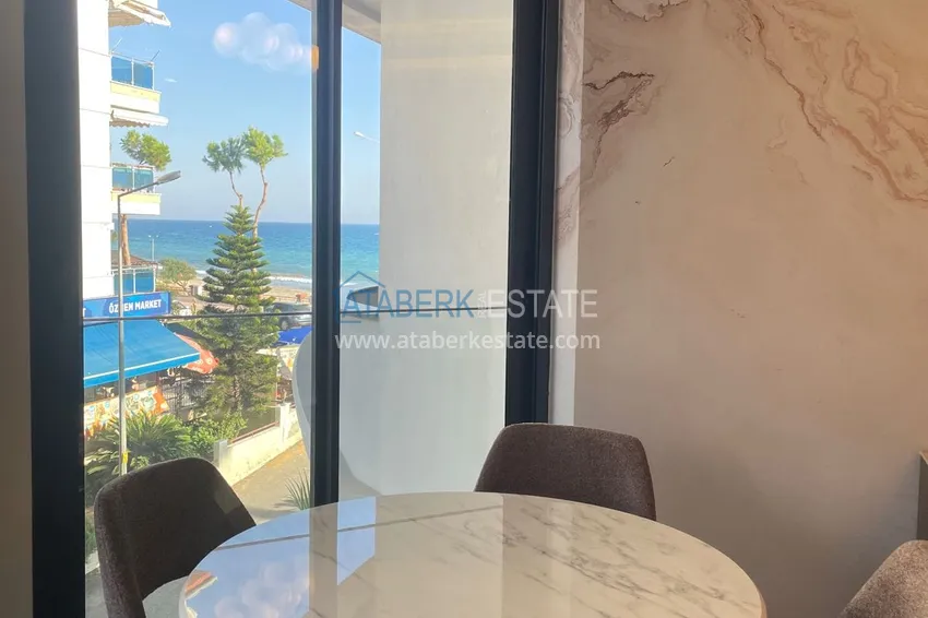 Приобрести Двухкомнатная квартира под ключ с видом на море – район пляжа Кейкубат, центр Алании 8 