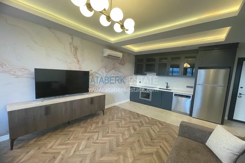 Приобрести Двухкомнатная квартира под ключ с видом на море – район пляжа Кейкубат, центр Алании 9 