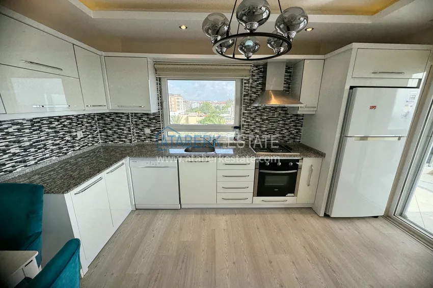 Приобрести Квартира в районе Кестель, Алания с мебелью на первой береговой линии 10