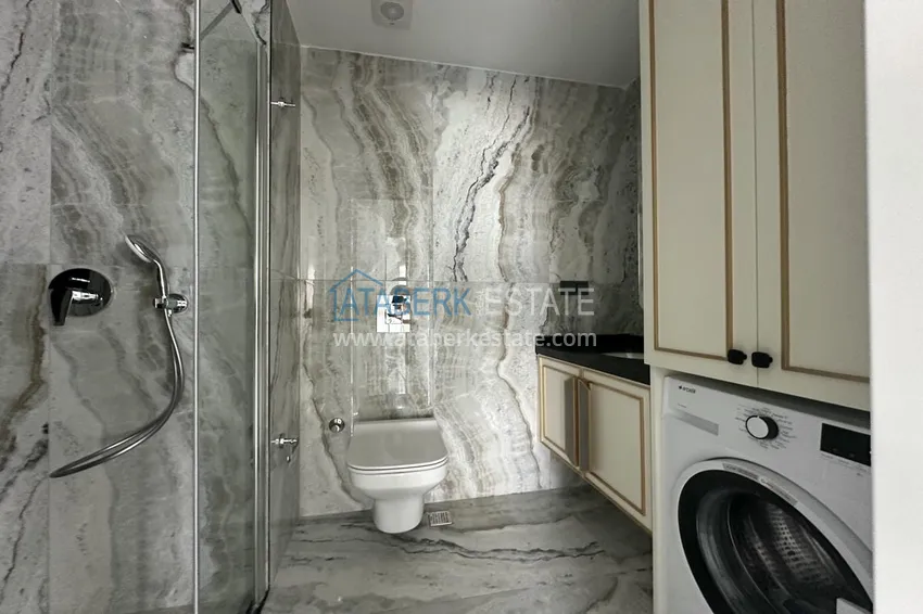 Недвижимость под ВНЖ! Трехкомнатная квартира под ключ с видом на море в районе Тосмур, Алания 8 