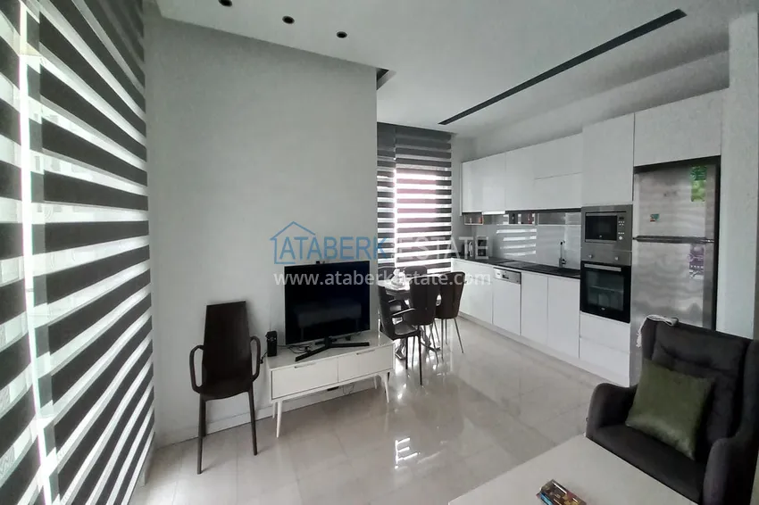 Приобрести Трехкомнатная квартира под ключ с видом на море на первой береговой линии – Оба, Алания 9 