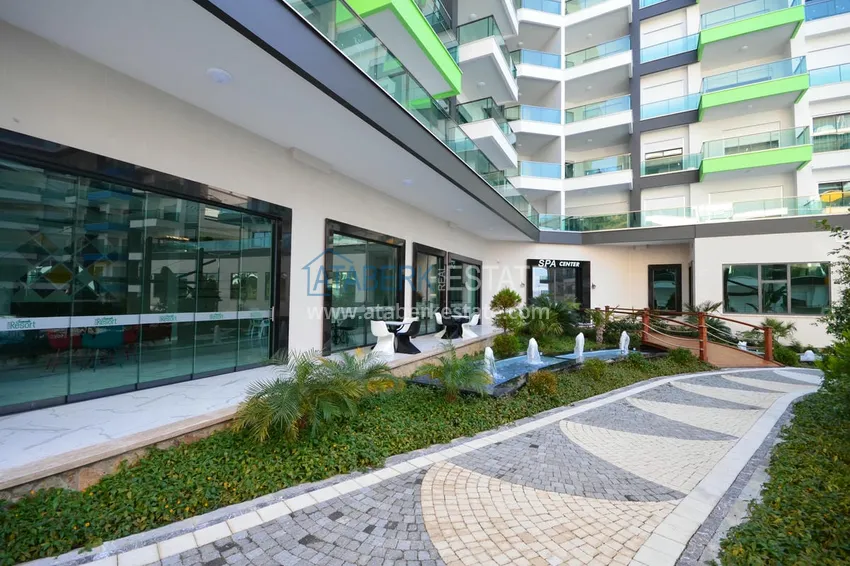 Квартира 1+1 меблированная в резиденции премиум сегмента, район Каргыджак – Алания 8 