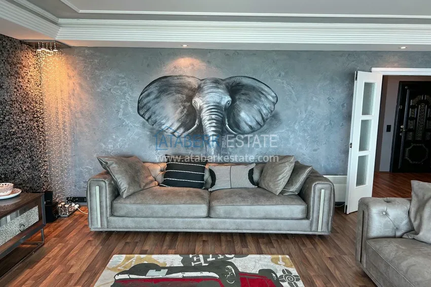 Приобрести Квартира 3+1 меблированная с открытым видом на море, подходит под ВНЖ и гражданство - Тосмур, Алания 10 