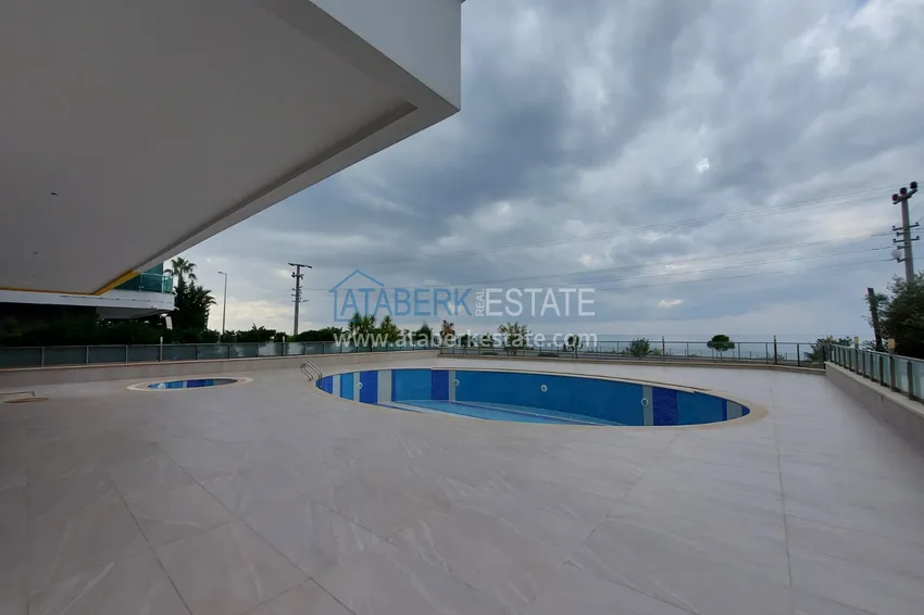 Дуплекс 5+1 в комплексе на первой береговой линии. Район Каргыджак, Алания  16 