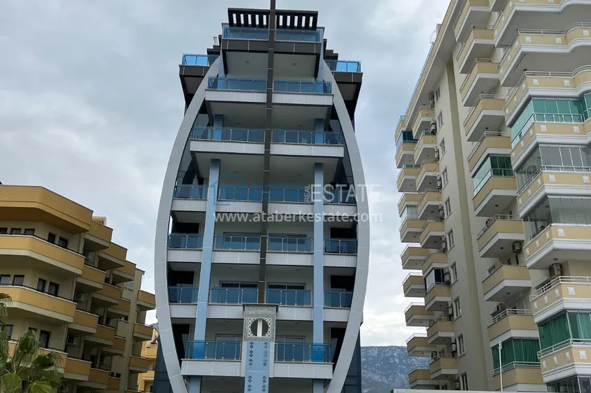 Квартира в Махмутларе с дизайнерским интерьером и прямым видом на море 9 